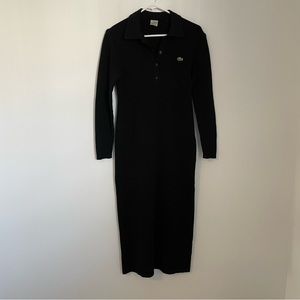 Vintage Lacoste 100% Wool Sweater Dress Size 42